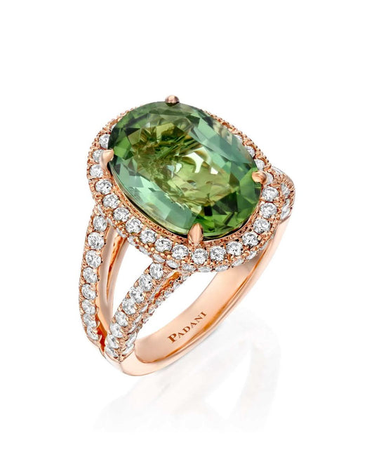 Green Tourmaline Ring- 7.66
