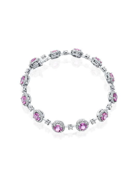 Pink Sapphire Bracelet