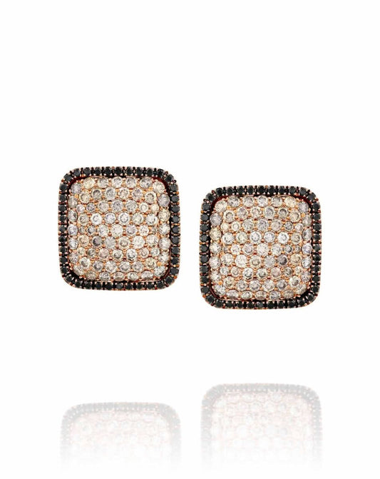 Square Diamond Earrings