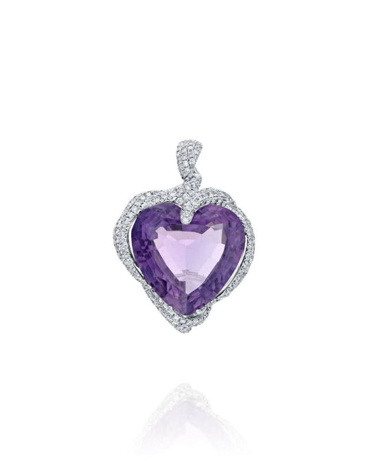Amethyst Heart Pendant