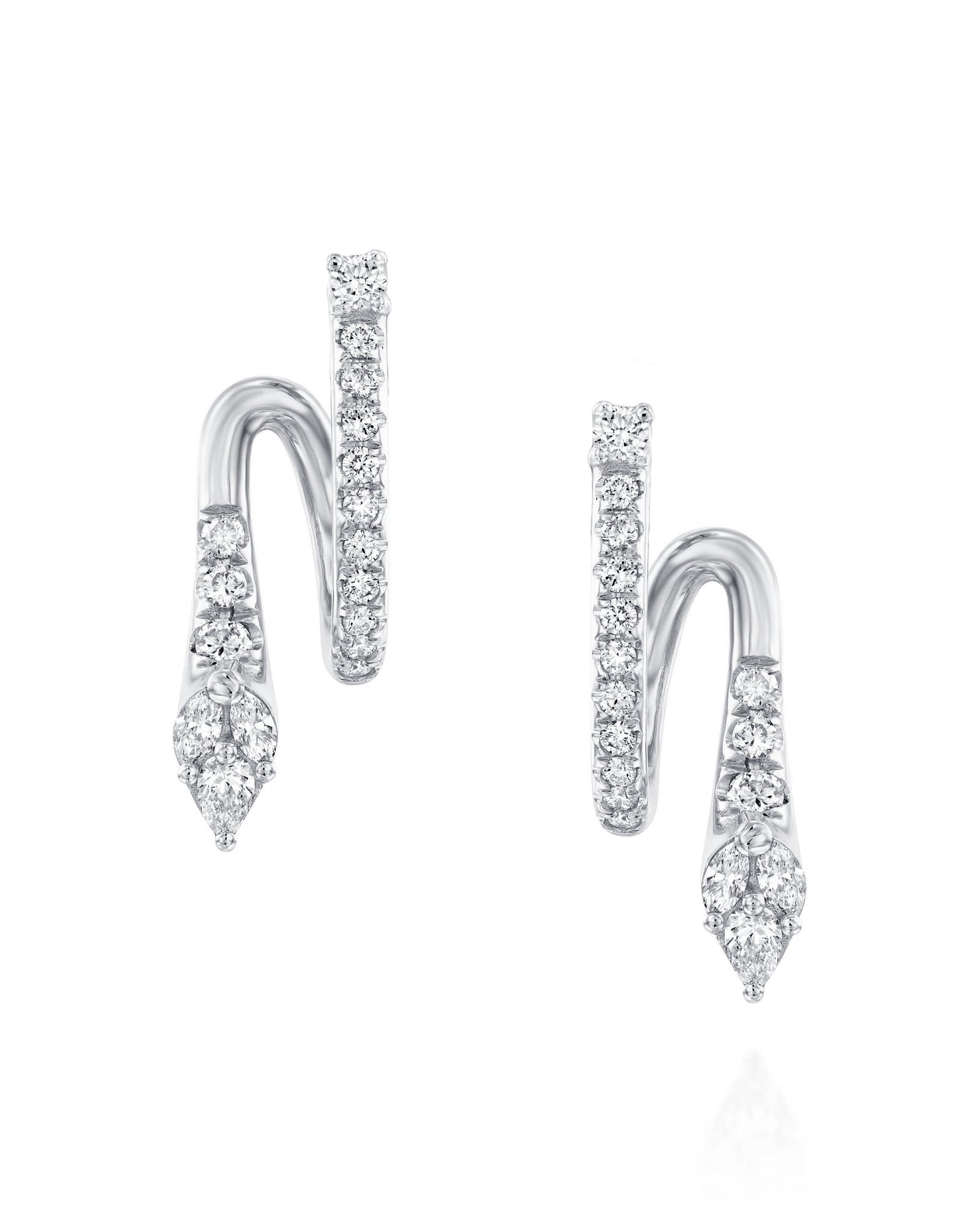 Malvene Diamond Wrapped Earrings