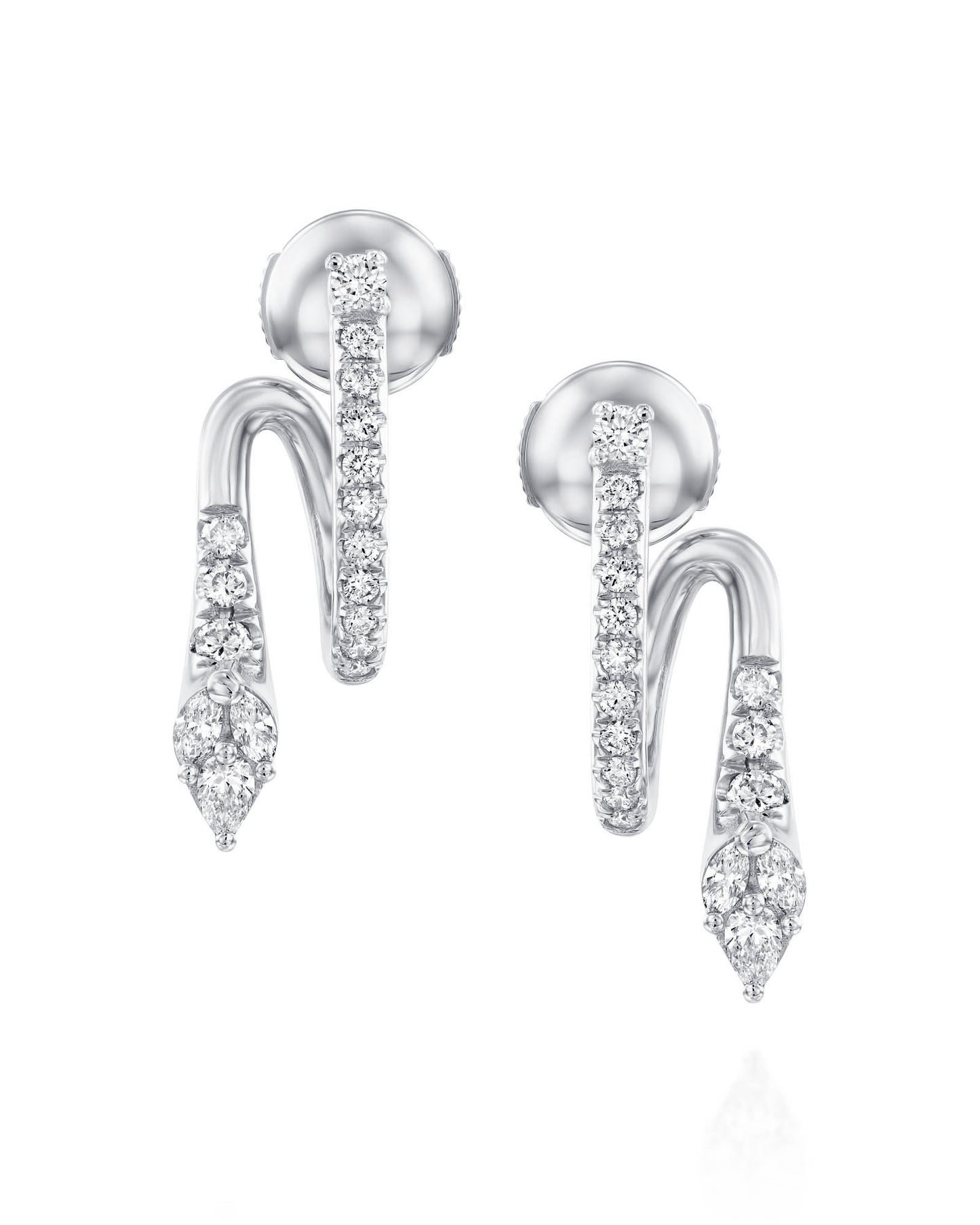 Malvene Diamond Wrapped Earrings