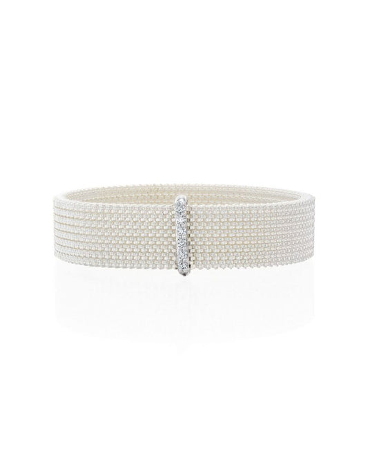 Stretch Bracelet 1 Bar- White