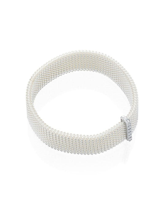 Stretch Bracelet 1 Bar- White