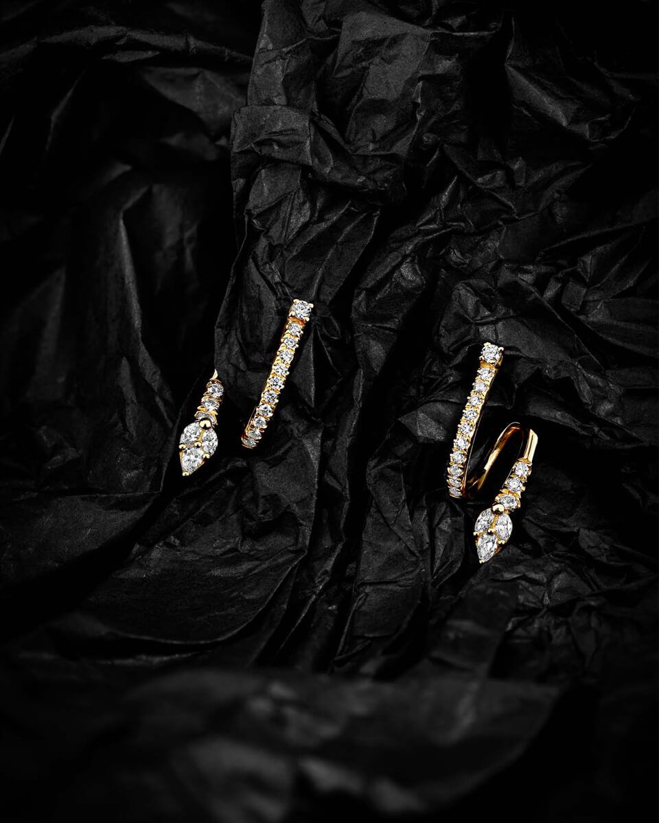 Malvene Diamond Wrapped Earrings