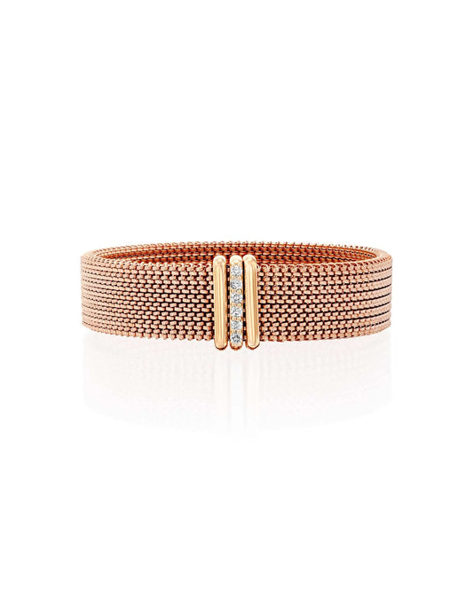 Stretch Bracelet 3 Bars- Rose