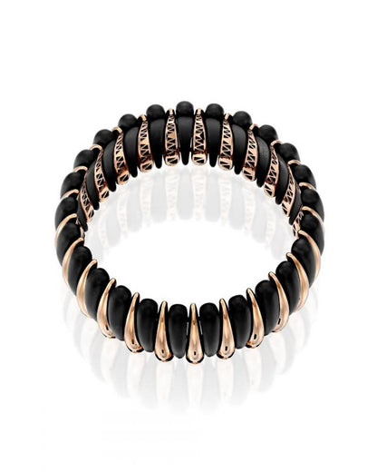 Roberto Demeglio Artiglio Bracelet alternating Ceramic and Rose Gold Claws