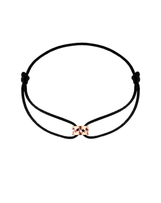 Akillis cord bracelet in rose gold