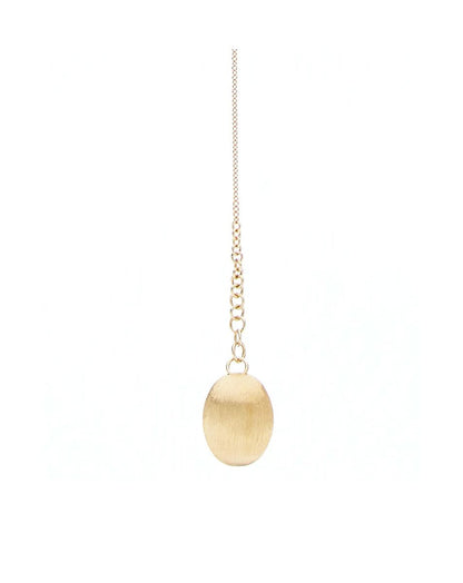 Yellow Gold Diamond Accent Drop Necklace