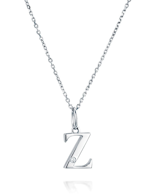 תליון אות Z משובץ יהלום
