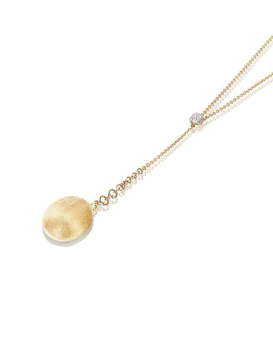Yellow Gold Drop Lariat Necklace